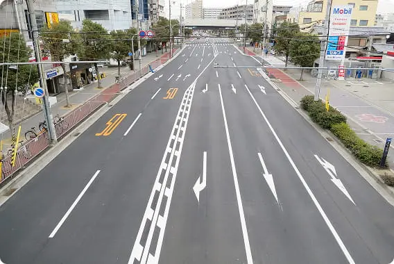道路工事の様子